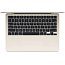 13.6" Ноутбук Apple MacBook Air 13 2025 2560x1664, Apple M4, RAM 16 ГБ, SSD 256 ГБ, 10C CPU/8C GPU, macOS, Starlight (MW0Y3) RU - фото 8