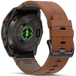 Умные часы Garmin FENIX 8 Pro 51mm Amoled Sapphire Carbon Grey DLC Titanium with Chestnut Leather Band (010-03199-40) - фото 7