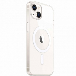 Чехол-накладка Hoco для iPhone 14 Plus 6.7 силиконовая прозрачная с MagSafe - фото 2