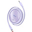 Кабель Baseus Free2Draw Mini USB Type-C to USB Type-C 100W 1m Nebula Purple (P10364500511-00) - фото 4