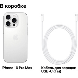 Apple iPhone 16 Pro Max 256GB, White Titanium (eSIM) - фото 9