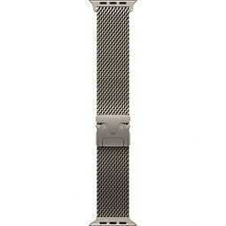 Apple Watch Ultra 3 (2025) 49mm Natural Titanium Case with Natural Titanium Milanese Loop M, MEWY4LW/A - фото 3