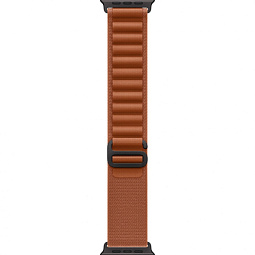 Apple Watch Ultra 3 (2025) 49mm Black Titanium Case with Terra Cotta Alpine Loop - фото 3