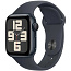 Apple Watch SE 2024 GPS 44mm Aluminium Case with Sport Band M/L, Midnight (Тёмная ночь), MXEK3 - фото 4