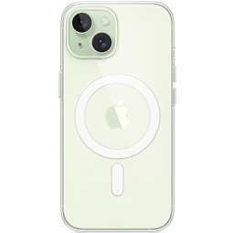 Чехол-накладка iPhone 15 Silicone Clear Case with MagSafe (MT203) - фото 4