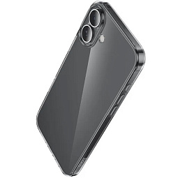 Чехол-накладка Hoco для iPhone 16 силиконовая прозрачная - фото 2