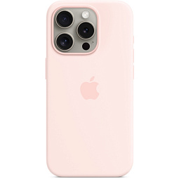 Чехол-накладка iPhone 15 Pro Silicone Case with MagSafe - Light Pink (MT1F3) - фото 1