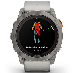 Умные часы Garmin FENIX 7X PRO Sapphire Solar, титановый с дымчато-серым оранжевым ремешком (010-02778-15) - фото 10