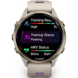 Умные часы Garmin Forerunner 970 Soft Gold Titanium and French Grey/Translucent Indigo (010-02969-12) - фото 4