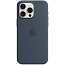 Чехол-накладка iPhone 15 Pro Max Silicone Case with MagSafe - Storm Blue (MT1P3) - фото 7
