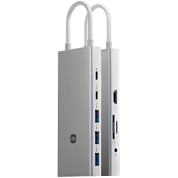 Разветвитель Xiaomi Type-C 10-in-1 Docking Station (XMTIO01YM) Silver - фото 1