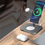 Беспроводное зарядное устройство COTECI WS-36 3 in 1 MagSafe Magnetic Wireless Fast Charger, Gray - фото 11