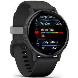 Умные часы Garmin VIVOACTIVE 5, черные с серым безелем и силиконовым ремешком (010-02862-10) - фото 5