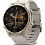 Умные часы Garmin FENIX 8 43mm Amoled Sapphire Soft Gold with Fog Gray Leather Band (010-02903-40) - фото 14
