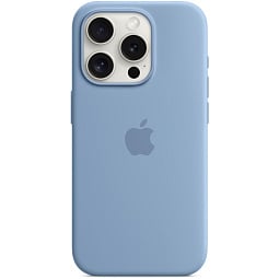 Чехол-накладка iPhone 15 Pro Silicone Case with MagSafe - Winter Blue (MT1L3) - фото 3