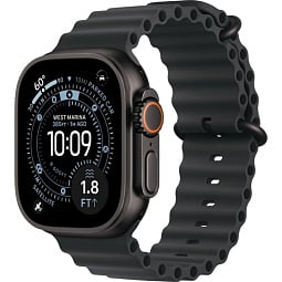 Apple Watch Ultra 3 (2025) 49mm Black Titanium Case with Black Ocean Band, MF0J4LW/A - фото 1