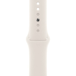 Apple Watch SE 3 2025 40mm Aluminium Case with Sport Band S/M, Starlight/Starlight, MEH34LW/A - фото 3