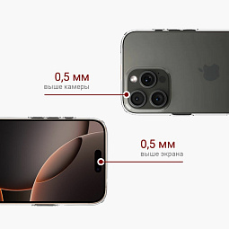 Чехол силиконовый для iPhone 16 Pro прозрачный - фото 4