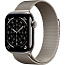 Apple Watch Series 11 46mm Titanium Case with Milanese Loop M/L, Natural (MFD04) - фото 4