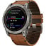 Умные часы Garmin FENIX 7X Sapphire Solar титановый черный с коричневым кожаным ремешком (010-02541-19) - фото 19