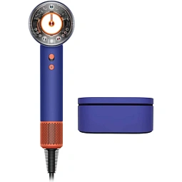Фен Dyson Supersonic HD16 Vinca Blue/Topaz (Синий/Оранжевый), (515083-01) KR (евровилка), с кейсом - фото 5