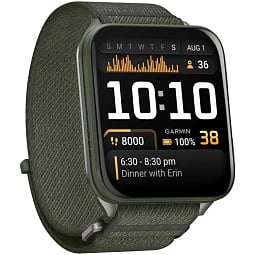 Умные часы Garmin Venu X1 Moss with Titanium Caseback and Moss ComfortFit Nylon Band (010-02980-03) - фото 3
