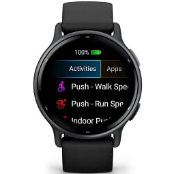 Умные часы Garmin VIVOACTIVE 5, черные с серым безелем и силиконовым ремешком (010-02862-10) - фото 4
