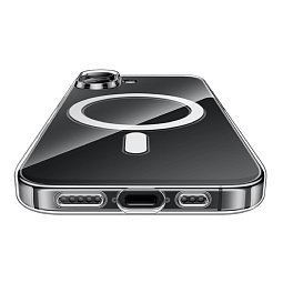 Чехол-накладка Hoco AS4 для iPhone 17 силиконовая прозрачная с MagSafe - фото 5