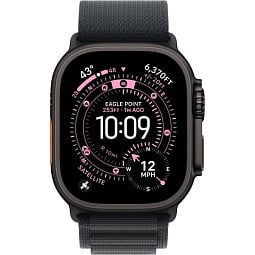 Apple Watch Ultra 3 (2025) 49mm Black Titanium Case with Black Alpine Loop M, MF0V4LW/A - фото 2