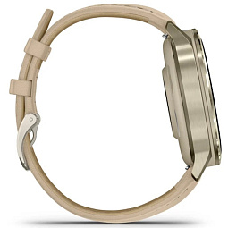 Умные часы Garmin Venu 4 41mm Lunar Gold with Bone Silicone Band and Light Sand Leather Band (010-03013-03) - фото 5