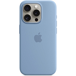 Чехол-накладка iPhone 15 Pro Silicone Case with MagSafe - Winter Blue (MT1L3) - фото 1