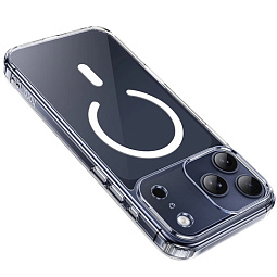 Чехол-накладка Hoco для iPhone 17 Pro Max 6.9 силиконовая прозрачная с MagSafe - фото 3