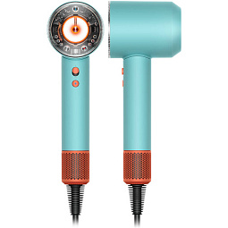 Фен Dyson Supersonic HD16 Ceramic Patina/Topaz (Бирюзовый/Оранжевый) - фото 1