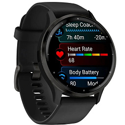 Умные часы Garmin VENU 3, черные с серым безелем (010-02784-01) - фото 3