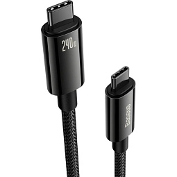 Кабель Baseus Fast Charging Cable [Type-C - Type-C] 240W 100см, Черный (CAWJ040001) - фото 2