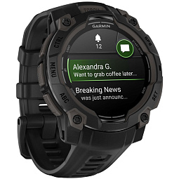 Умные часы Garmin INSTINCT 3 45 mm AMOLED, Black (010-02936-00) - фото 5