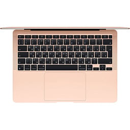Apple MacBook Air 13" Late 2020 (Apple M1/13.3"/2560x1600/8GB/256GB SSD/DVD нет/Apple graphics 7-core/Wi-Fi/macOS), золотой MGND3 русская раскладка - фото 2