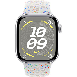 Apple Watch Series 10 42mm GPS Aluminum Case with Nike Band M/L, Silver/Pure Platinum (MYJN3) - фото 2