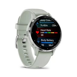 Умные часы Garmin VENU 3S, серо-зеленый с серебристым безелем (010-02785-51) - фото 4