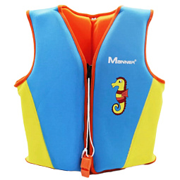 Детский спасательный жилет для плавания Manner, голубой, размер М - фото 1