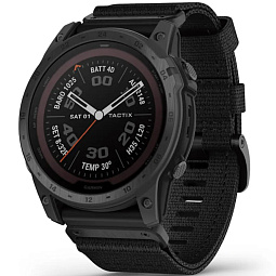 Умные часы Garmin Tactix 7 Pro Edition Sapphire Solar GPS, с черным нейлоновым ремешком (010-02704-11) - фото 1