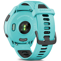 Умные часы Garmin Forerunner 265, с черным безелем и силиконовым бирюзовым ремешком (010-02810-12) - фото 6
