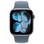 Apple Watch Series 11 42mm GRS Aluminum Case with Sport Band S/M, Space Gray/Anchor Blue, MEW14 - фото 5