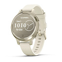 Фото Умные часы Garmin Lily 2 Active кремово-золотые с белым силиконовым ремешком (010-02891-00)