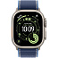 Apple Watch Ultra 3 (2025) 49mm Natural Titanium Case with Blue/Bright Blue Trail Loop S, MEWR4 - фото 5