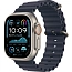 Apple Watch Ultra 2 (2024) 49mm Natural Titanium Case with Navy Ocean Band M, MXTH3 - фото 4