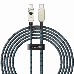 Кабель USB-C BASEUS Unbreakable Series Fast Charging Type-C - Type-C, 5A, 100W, 1 м, белый - фото 1