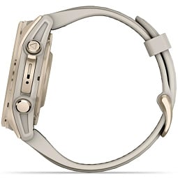 Умные часы Garmin FENIX 8 43mm Amoled Sapphire Soft Gold with Fog Gray/Dark Sandstone Silicone Band (010-02903-18) - фото 7
