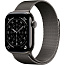 Apple Watch Series 11 46mm GPS + Cellular Titanium Case with Milanese Loop M/L, Slate (MFD44) - фото 4