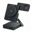 Беспроводное зарядное устройство Baseus PicoGo AF21 3-в-1 Qi 2.2 Wireless Charger 35W (E02054), черный